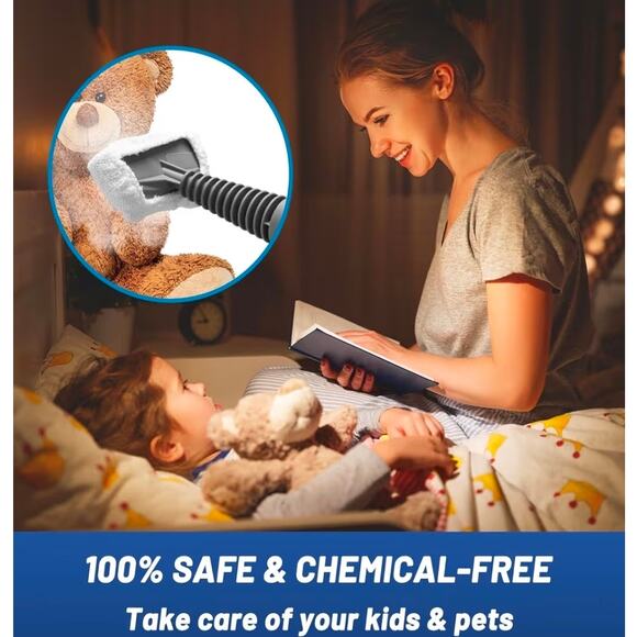 Handheld Steam Cleaner, Pressurized Multi-Surface Steam Shot with 13 Accessories - Picture 9 of 9